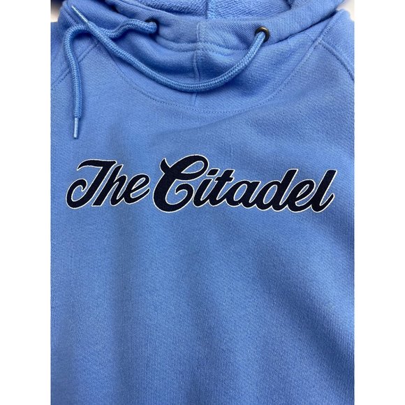 The Citadel Champion Pullover Hoodie Youth Size Medium Light Blue - Picture 2 of 5